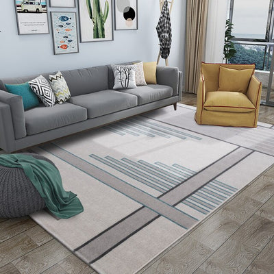 Nordic Ins Carpets for Living Room Concise Geometric Carpet Bedroom