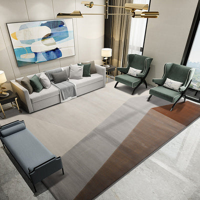 Nordic Grey Polypropylene Carpets For Living Room Ins American Style