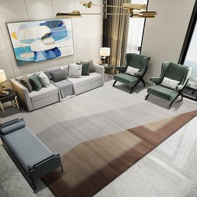 Nordic Grey Polypropylene Carpets For Living Room Ins American Style
