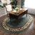 European Pastoral Style Oval Carpets For Living Room Home Large Floral Bedroom Carpet