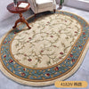 European Pastoral Style Oval Carpets For Living Room Home Large Floral Bedroom Carpet