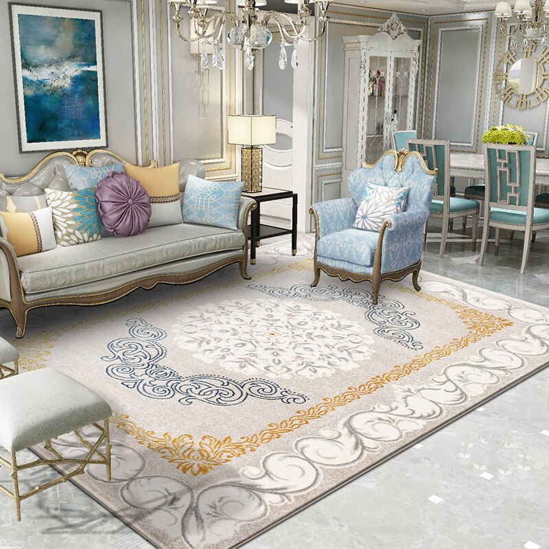 European Style Luxury Carpet Living Room Home Office Thick Polypropylene Rug