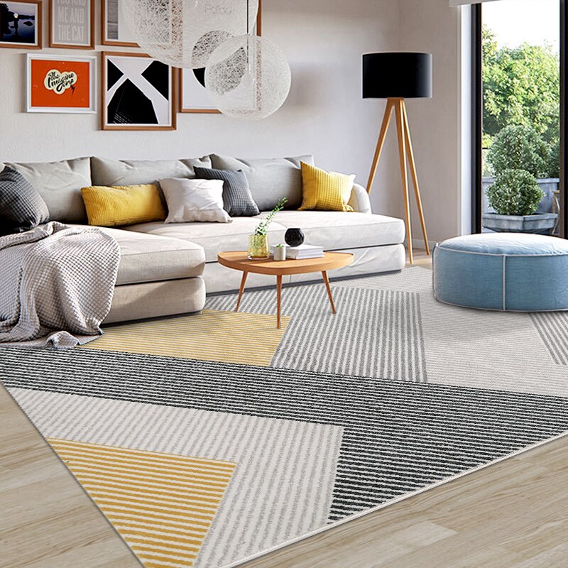 Nordic Ins Carpets for Living Room Concise Geometric Carpet Bedroom