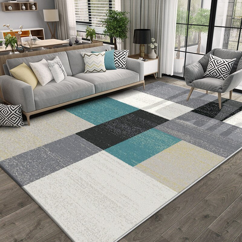 Modern Carpets For Living Room Home Decor Nordic style Carpet Bedroom