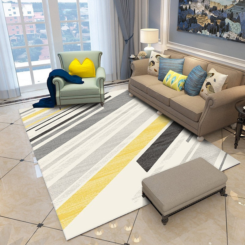 Nordic Concise Carpets For Living Room Polypropylene Thick Bedroom rugs and Carpet