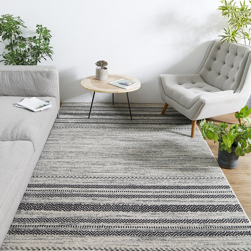 Nordic Grey Carpet Livingroom Home Decorative