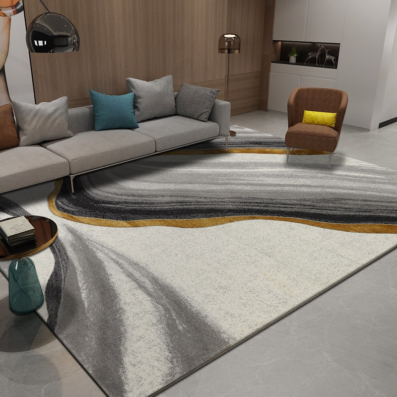 European Modern Large Carpets For Living Room Home Bedroom Carpet Thick Polypropylene Nordic Rugs and Carpet