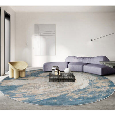Nordic Style Abstract Round Carpets For Living Room