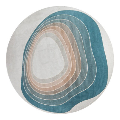 Nordic Style Abstract Round Carpets For Living Room
