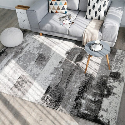 Modern Dark Grey Polypropylene Carpets For Living Room Bedroom Rugs