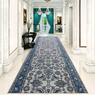 European Style 3D Red Hallway Stair Carpet Pastoral Corridor Rugs