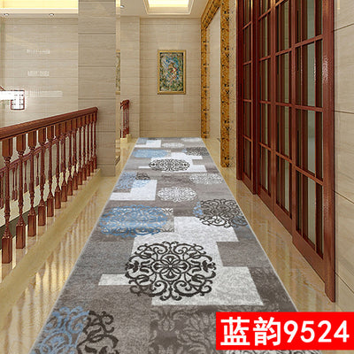 European Style 3D Red Hallway Stair Carpet Pastoral Corridor Rugs